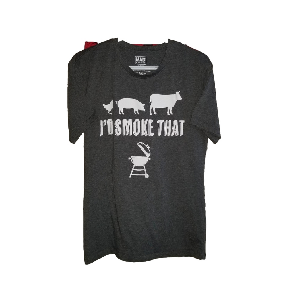 Mad Engine TSHIRT Short Set I'd Smoke That/ Animal Graphic Label Reads Size S